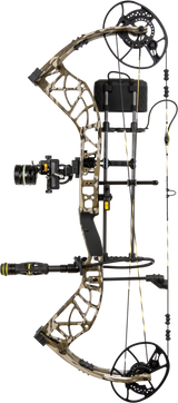 Bear Adapt 2 HP RTH+ with Trophy Ridge ready-to-hunt accessories in color Mossy Oak Bottomland.
