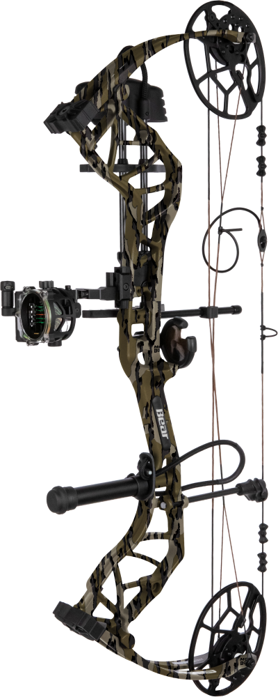 maximal archery gear Bear Legit MAXX+ RTH Bow Package Mossy Oak Bottomland 70 lbs. LH