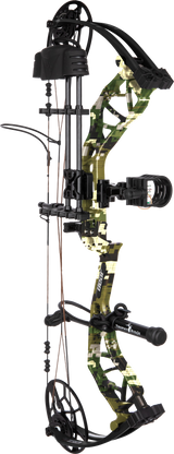Bear Archery Legit MAXX compound bow in Emerge 2.0, featuring adjustable draw length and lightweight design.