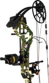 Close up of the cam on the Bear Legit Maxx RTH adjustable compound bow in color Emerge 2.0.