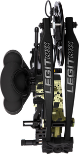 Close up image of Bear Legit MAXX RTH adjustable compound bow limbs in color Emerge 2.0.