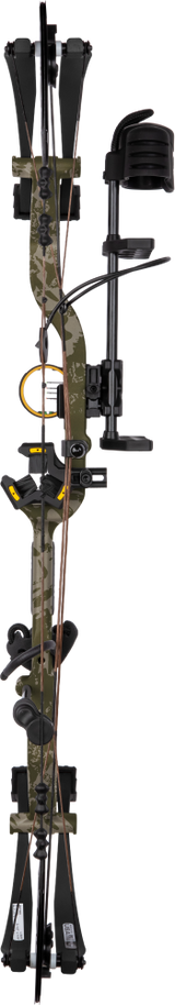 Back profile of the Bear Legit Maxx RTH adjustable compound bow in Veil Rush.