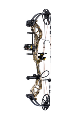 Bear Archery Legit MAXX compound bow in Mossy Oak Bottomland, featuring 14"-30" draw length.