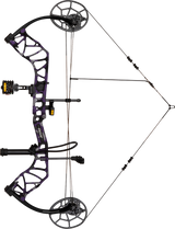 Bear Legit Maxx RTH adjustable compound bow in Fred Bear Twilight at full draw.