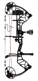 Full view of the Bear Legit Maxx RTH adjustable compound bow in color Black.