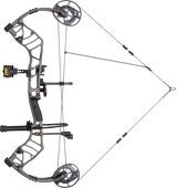 Full draw image of Bear Resilient RTH adjustable compound bow in color Stone.
