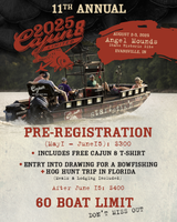 CAJUN 8 LIMITED TOURNAMENT REGISTRATION-Bowfishing Accessories