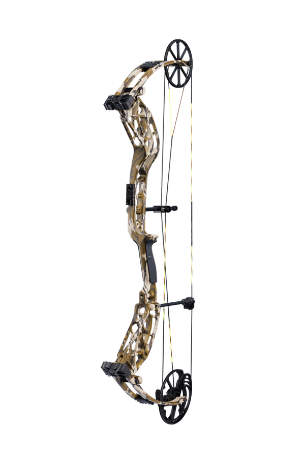Bear Archery Adapt 2 single cam compound bow in color Mossy Oak Bottomland.
