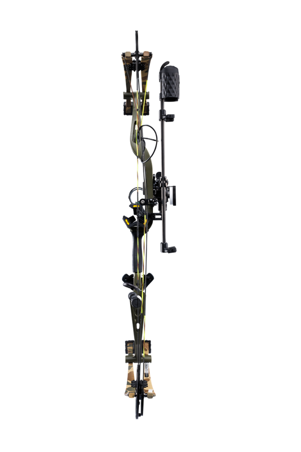 Full view of the Bear Adapt 2 Plus RTH in color Throwback Green with an adjustable draw length of 24 - 31 inches.