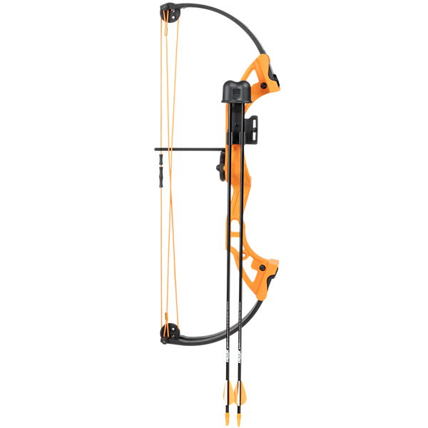 Bear Brave bow in color orange with a 26" axel-to-axel.