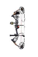 Side view of Bear Archery Cruzer G4 compact bow with 75% let off, highlighting its lightweight and compact frame.