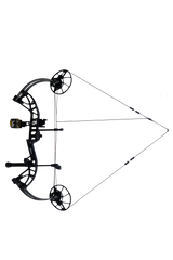 Bear Archery Whitetail INT compound bow with an adjustable draw length from 14 to 30 inches aimed left.