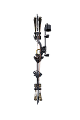 Back view of Bear Archery Cruzer G4 compound bow showcasing its compact 29" axel length.