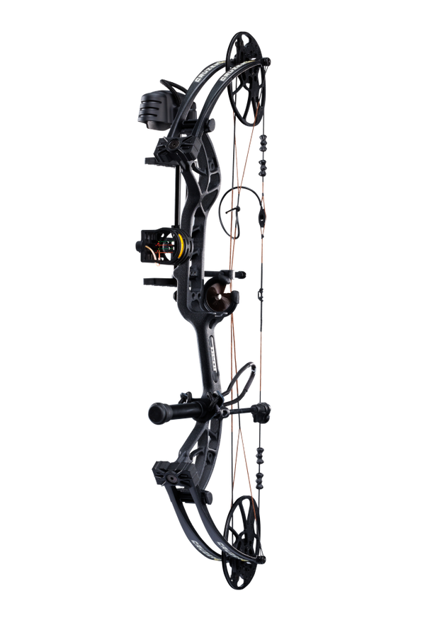 Side view of the Bear Archery Cruzer G4 Compound Bow highlighting its modern, lightweight, and compact frame.