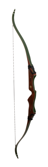 Bear Archery's Fred Bear Take Down - Traditional Archery - Recurve Bows - Hunting Recurve Bows - Bubinga With Green Glass - right hand - left hand - Bear Achery Traditional Bow