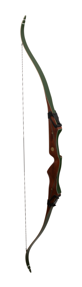 Bear Archery's Fred Bear Take Down - Traditional Archery - Recurve Bows - Hunting Recurve Bows - Bubinga With Green Glass - right hand - left hand - Bear Achery Traditional Bow