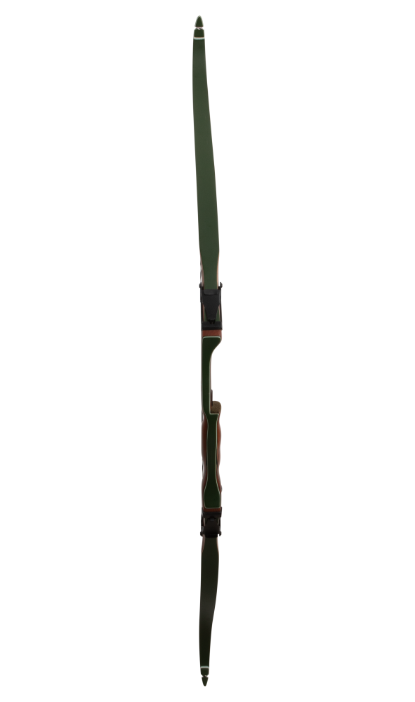 Bear Archery's Fred Bear Take Down - Traditional Archery - Recurve Bows - Hunting Recurve Bows - Bubinga With Green Glass - right hand - left hand - Bear Achery Traditional Bow