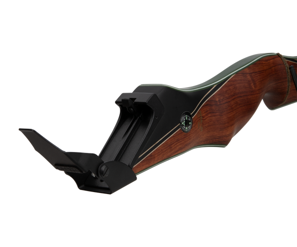 Bear Archery's Fred Bear Take Down - Traditional Archery - Longbows -  Recurve Bows - Hunting Recurve Bows - Hunting Longbows - Phenolic with Green Glass - right hand - left hand