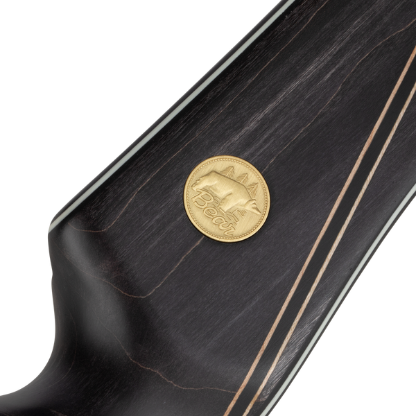Bear Archery 50th Anniversary B Riser - Black Maple Black Stripe - Right Hand_7