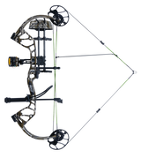 High-performance Bear Archery Gamekeeper bow adjustable draw weights ranging from 5 to 50 pounds and draw lengths from 12 to 27 inches.