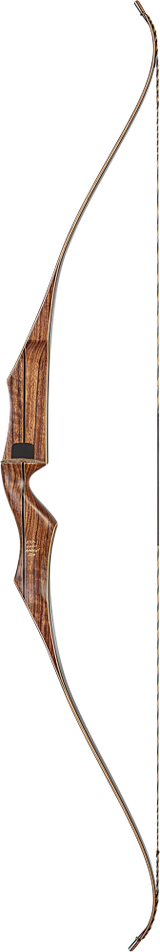 Bear Archery Super Kodiak 60" Recurve Bow - Black/Brown Maple Finish - Right Hand - 35 LBS_1