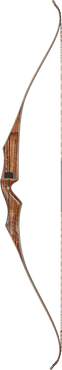 Bear Archery Super Kodiak 60" Recurve Bow - Black/Brown Maple Finish - 40-50 LB Draw Available - Right and Left Hand Models Available_1