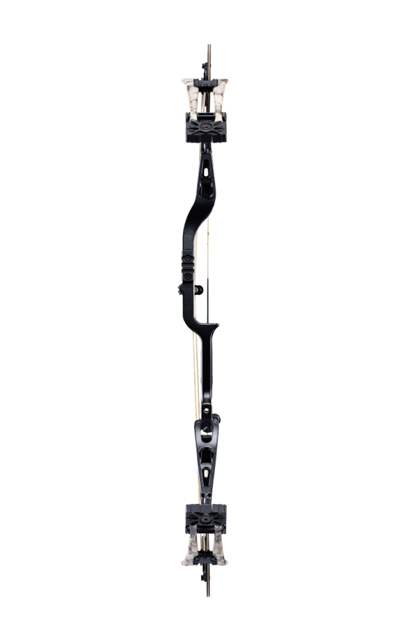 Front view Bear Whitetail INT with EKO cams in color Veil Whitetail.
