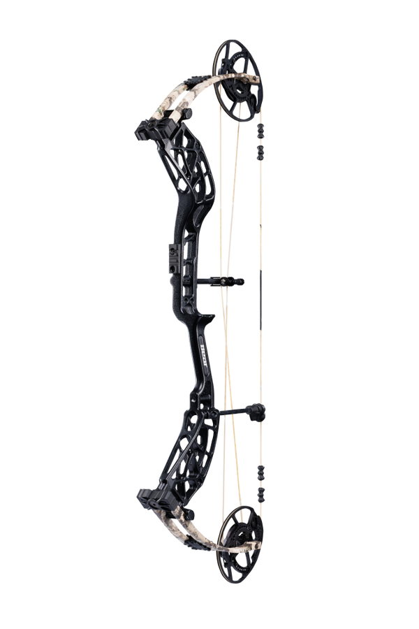 Side view of the Bear Archery Whitetail INT Compound Bow highlighting its modern, lightweight frame.