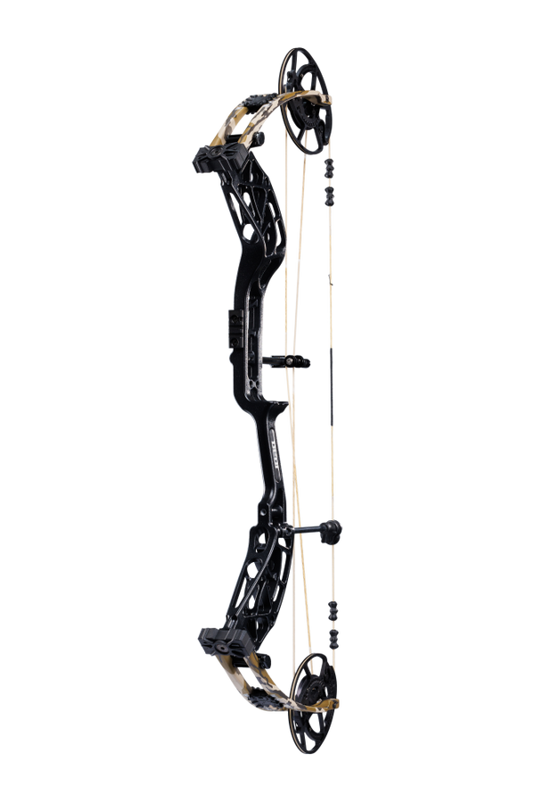 Side view of the Bear Archery Whitetail INT Compound Bow highlighting its modern, lightweight frame.