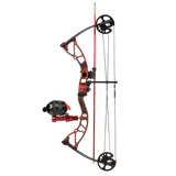 Cajun Bowfishing bow aimed left showcasing the Cajun Bowfishing Arrow Caddy, a bowfishing arrow holder, holding a single arrow for bowfishing.