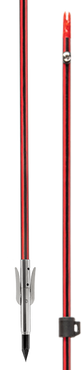 Cajun Bowfishing Fiberglass Bowfishing Arrow - Carbon Infused Bowfishing Arrow - Bowfishing Arrow with Sting a Ree Reversible Tournament Point