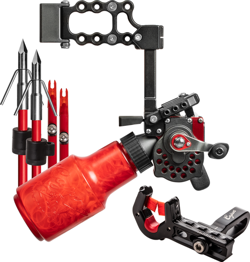 bow fishing reel kit Cajun Archery Bowfishing Winch Pro Reel Kit