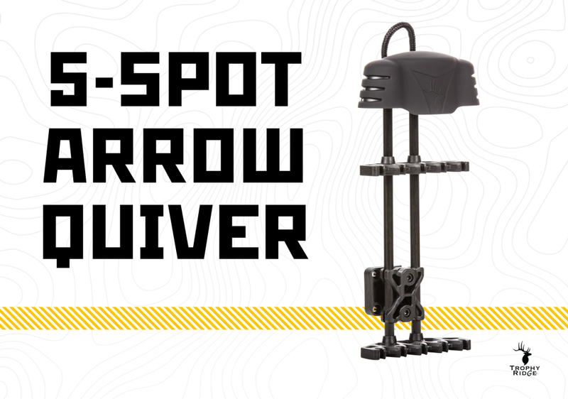 Trophy Ridge 5 Spot Arrow Quiver - Compound Bow Quiver - Black Bow Quiver