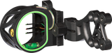Trophy Ridge Mist Sight with Green Hood Accent for Quicker Sight Acquisition and Reversible Mount Design for Use with Left and Right-hand Bows_1