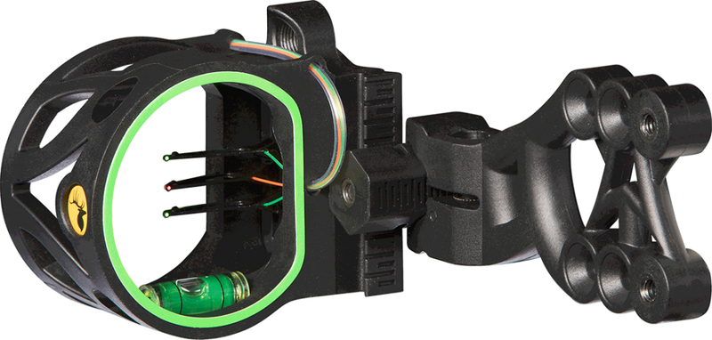 Trophy Ridge Mist Sight with Green Hood Accent for Quicker Sight Acquisition and Reversible Mount Design for Use with Left and Right-hand Bows_1