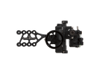 Effortlessly fine-tune your shots with tool-less micro click adjustments on the swft single pin bow sight  - 1 pin bow sight