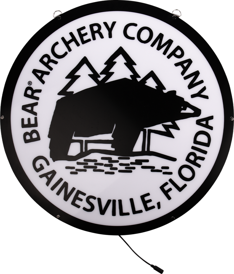 Bear Archery Traditional Logo LED Sign 