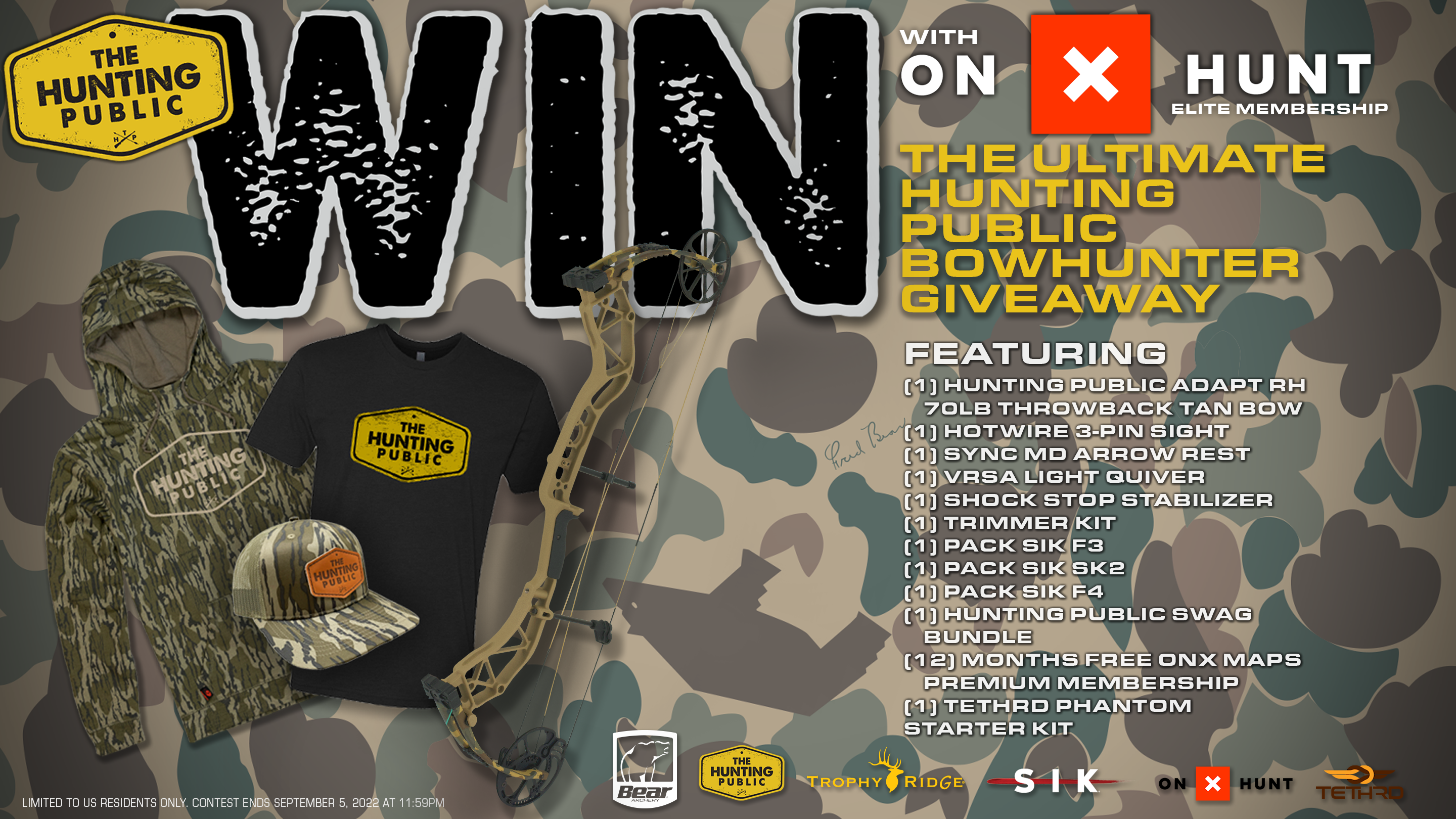 Hunting Bow Raffle 2022 Bear Archery Ultimate Preseason Bowhunting Giveaway