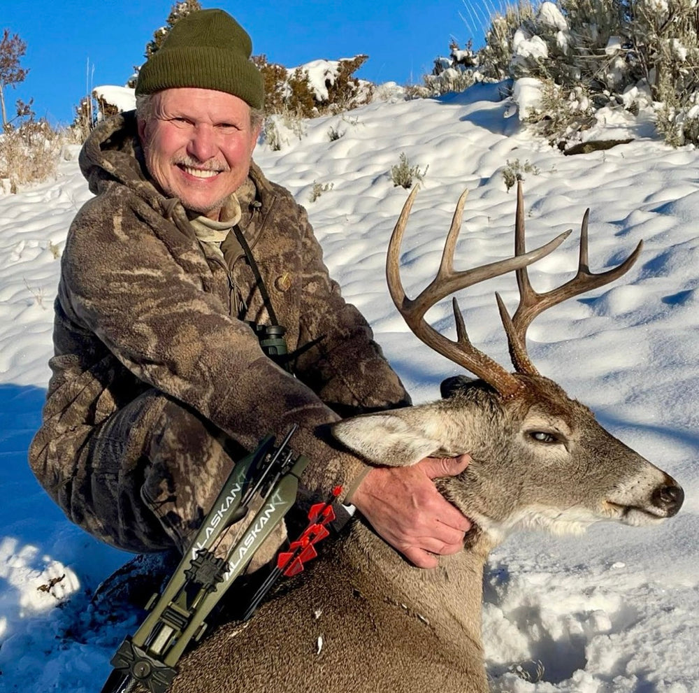 Chuck Adams harvested Whitetail buck with bear archerys all new alaskan xt compound bow