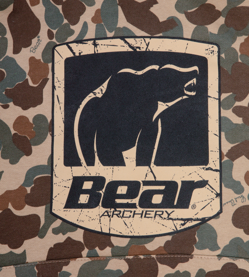 Fred Bear Camo Bear Sheild Hoodie