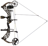 The Bear Adapt 2 RTH compound bow at full draw.
