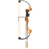Bear Brave bow in color orange with a 26" axel-to-axel.