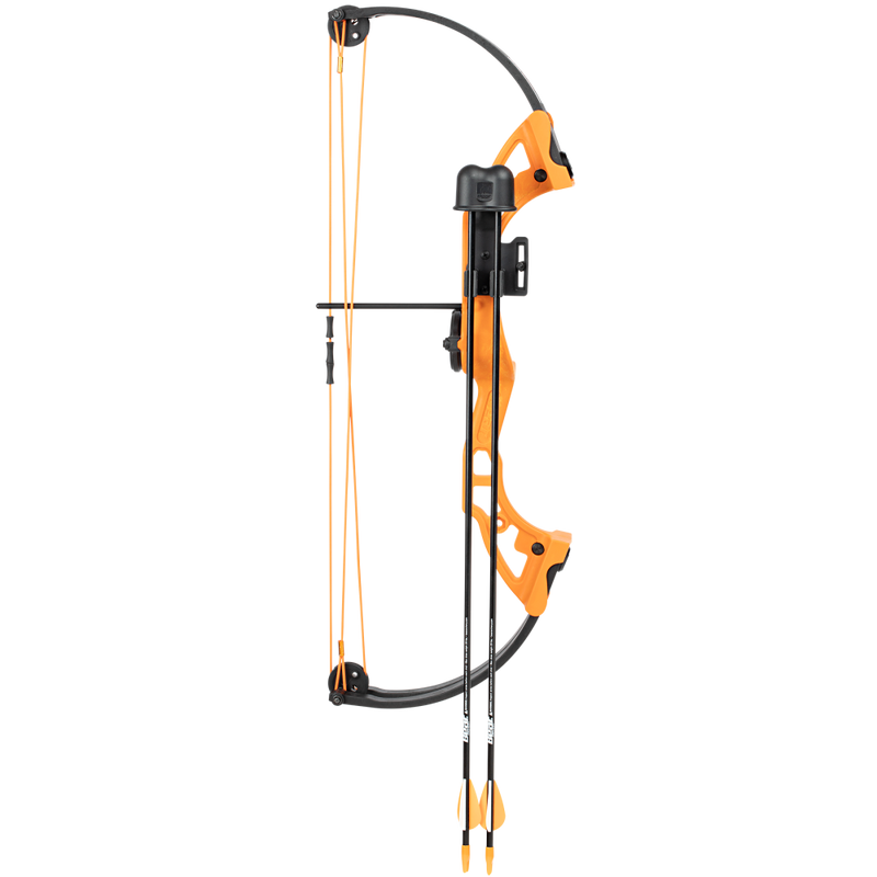 Bear Brave bow in color orange with a 26" axel-to-axel.