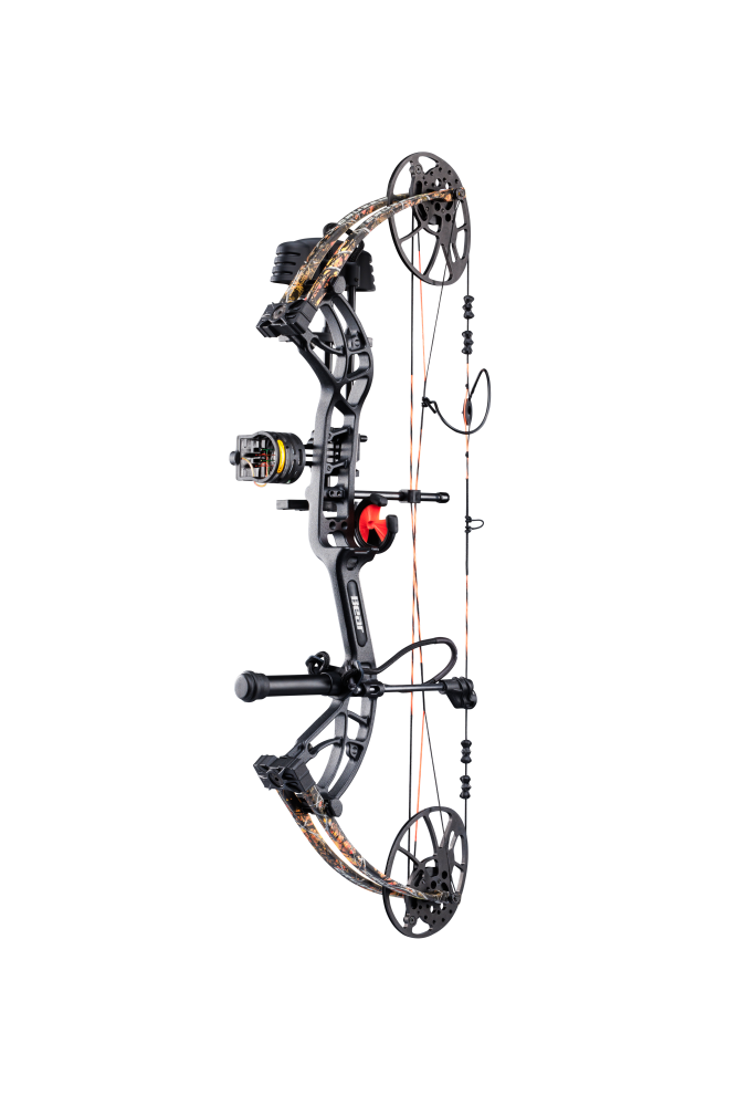 Side view of the Bear Archery Cruzer G4 Compound Bow highlighting its modern, lightweight, and compact frame.