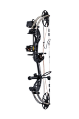 Side view showcasing Trophy Ridge’s ultimate ready-to-hunt package on Bear Archery's Cruzer G4 compact bow. 