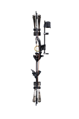 Back view of Bear Archery Cruzer G4 compound bow showcasing its compact 29" axel length. 