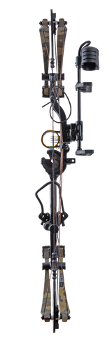 Back view of Bear Archery Cruzer G4 compound bow showcasing its compact 29" axel length.