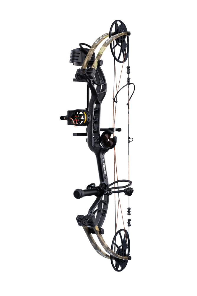 Side view of the Bear Archery Cruzer G4 Compound Bow highlighting its modern, lightweight, and compact frame.