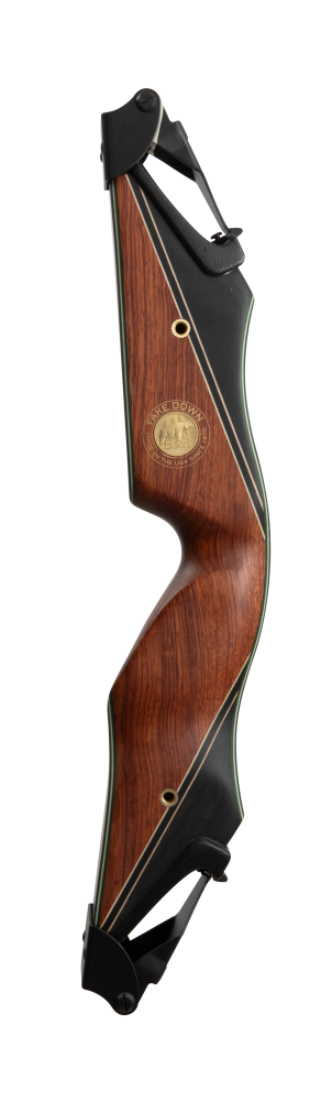 Bear Archery's Fred Bear Take Down - Traditional Archery - Longbows -  Recurve Bows - Hunting Recurve Bows - Hunting Longbows - Phenolic with Green Glass - right hand - left hand