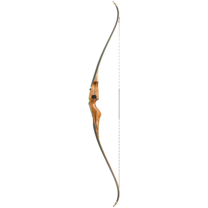 Crowned, cut-on center arrow shelf with leather side plate and bear hair arrow rest_2